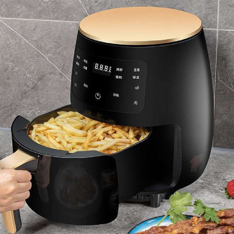 Air Fryer Inox 1400W – Potência, Toque e Segurança