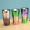 Copo Térmico com Design Metalizado e Tampa Reutilizável